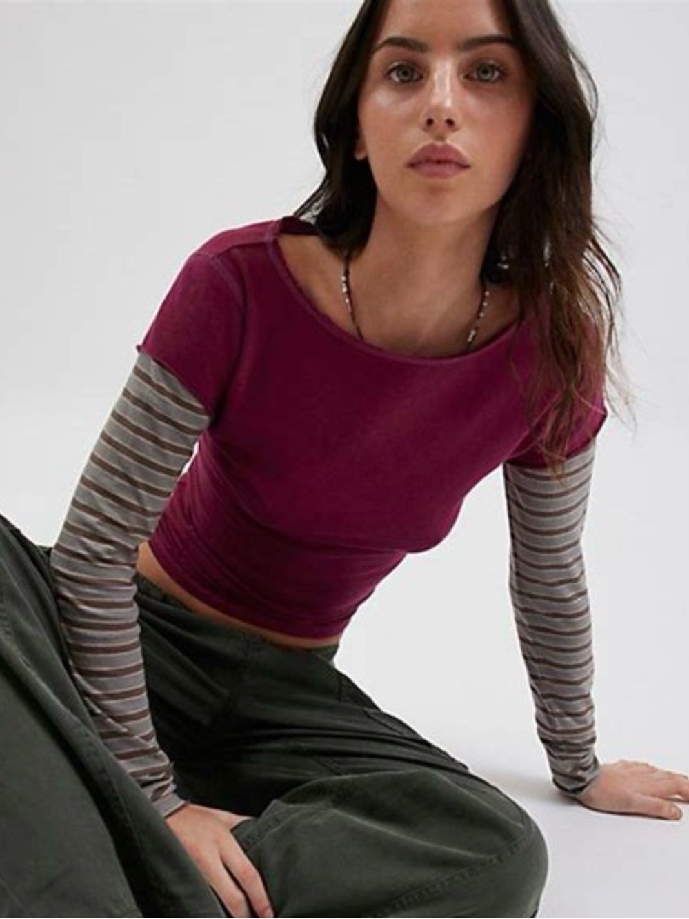 BDG Sloane Layered Two Fer Tee